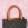 Túi đeo Céline Triomphe Vertical Mini Tote in Triomphe Monogram Canvas size 20