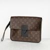 Clutch Louis Vuitton S-Lock A4 Monogram Ebene size 27