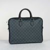 Cặp tài liệu Louis Vuitton Slim Damier Cobalt size 36 (Đen và xanh)
