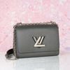 Túi Louis Vuitton Twist MM Epi Etain Metallic Grey size 23