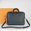 Cặp tài liệu Louis Vuitton Slim Damier Cobalt size 36 (Đen và xanh)