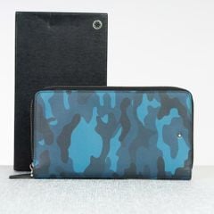Ví Zippy Montblanc Meisterstück Pocket (Blue Camo) size 22