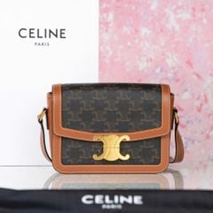 Túi đeo Céline Teen Triomphe in Triomphe Monogram size 18