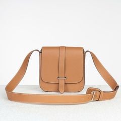 Túi đeo Hermès Steve Pochette Togo Gold size 19