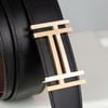 Thắt lưng Hermès H au Carré - Box Calf/Togo (Đen/Nâu) size 100