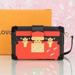 Túi đeo Louis Vuitton Trunk Petite Malle Epi Red/Noir size 19