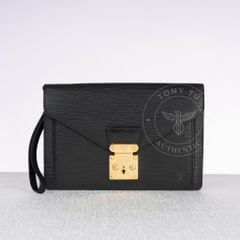 Clutch Louis Vuitton Pochette Sellier Dragonne Noir Epi (Vintage - 1996)