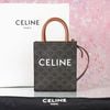 Túi đeo Céline Triomphe Vertical Mini Tote in Triomphe Monogram Canvas size 20