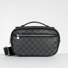 Túi đeo chéo/ Clutch Louis Vuitton Ambler Damier Graphite size 26