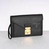 Clutch Louis Vuitton Pochette Sellier Dragonne Noir Epi (Vintage - 1996)