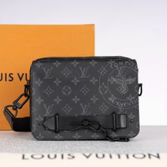 Túi đeo Louis Vuitton Steamer Messenger Monogram Eclipse size 23