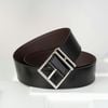 Thắt lưng Hermès Nathan Reversible Box Calf/Togo (Đen/Nâu) Size 85