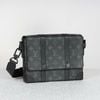 Túi đeo Louis Vuitton Soft Trunk  Monogram Eclipse (Đen) size 24