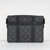 Túi đeo Louis Vuitton Soft Trunk  Monogram Eclipse (Đen) size 24 (NEW SS)