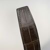Thắt lưng Hermès H Martelée - Crocodile Porosus (Nâu) Size 95