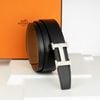 Thắt lưng Hermes H Toureg Silber Reversible Boxcalf/Togo (Đen/Nâu Gold) size 95