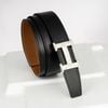 Thắt lưng Hermes H Toureg Silber Reversible Boxcalf/Togo (Đen/Nâu Gold) size 95