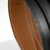Thắt lưng Hermes H Toureg Silber Reversible Boxcalf/Togo (Đen/Nâu Gold) size 95