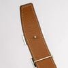 Thắt lưng Hermes H Toureg Silber Reversible Boxcalf/Togo (Đen/Nâu Gold) size 95