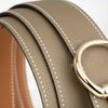 Thắt lưng Hermès Casaque Reversible Epsom (Xám/Gold) size 95
