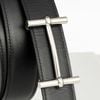 Thắt lưng Hermès H D'ancre Togo/Boxcalf (Đen/Xám) size 100