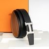Thắt lưng Hermes H Guillochée Palladium - Togo/Boxcalf size 95