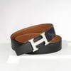 Thắt lưng Hermes H Guillochée Palladium - Togo/Boxcalf size 95