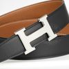 Thắt lưng Hermes H Guillochée Palladium - Togo/Boxcalf size 95