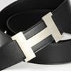 Thắt lưng Hermès H Constance Boxcalf/Togo size 105 (Đen/Nâu)