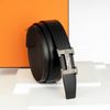 Thắt lưng Hermès H Touareg Silver - Togo/Boxcalf (Đen/Nâu) size 100