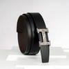 Thắt lưng Hermès H Touareg Silver - Togo/Boxcalf (Đen/Nâu) size 100