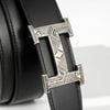 Thắt lưng Hermès H Touareg Silver - Togo/Boxcalf (Đen/Nâu) size 100