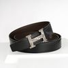 Thắt lưng Hermès H Touareg Silver - Togo/Boxcalf (Đen/Nâu) size 100