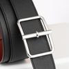 Thắt lưng Hermès Bâtonnet - Epsom (Đen/Nâu đỏ) size 100