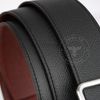 Thắt lưng Hermès Bâtonnet - Epsom (Đen/Nâu đỏ) size 100