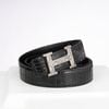 Thắt lưng Hermès H Touareg Crocodile (Đen) size 95