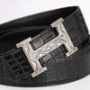 Thắt lưng Hermès H Touareg Crocodile (Đen) size 95