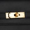 Clutch Hermès Kelly Dépêches 25 Noir Evercolor size 25