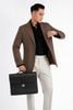 Cặp tài liệu Hermès Sac à Dépêches Noir Barenia Faubourg 38