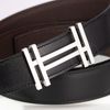 Thắt lưng Hermès H au Carré Reversible Box Calf/Togo (Đen/Nâu Gold) size 100