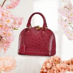 Túi đeo Louis Vuitton Alma BB Prune Ostrich