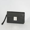 Clutch Louis Vuitton Belaia Noir Taiga size 25