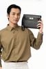 Clutch Hermès Kelly Dépêches 25 Noir Evercolor size 25