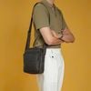 Túi đeo Burberry Brown Coated Canvas Size 23