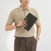 Clutch Burberry London Monaco Pine Green Saffiano (Xanh Thông)