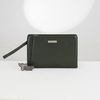Clutch Burberry London Monaco Pine Green Saffiano (Xanh Thông)