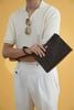 Clutch Bally Switzerland Brown Saffiano