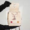 Balo/ Túi đeo Louis Vuitton Creme Calfskin Mechanical Flower Lockme Mini