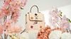 Balo/ Túi đeo Louis Vuitton Creme Calfskin Mechanical Flower Lockme Mini