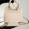 Balo/ Túi đeo Louis Vuitton Creme Calfskin Mechanical Flower Lockme Mini
